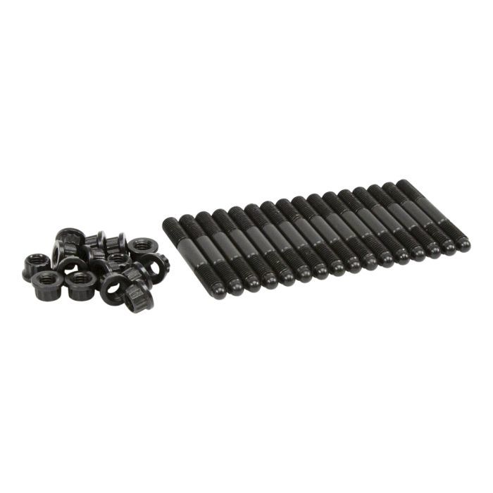 Comp Cams 4582-KIT Rocker Arm Stud, 8 x 1.25 mm Base Thread, 8 x 1.25 mm Top Thread, 1.500 in Effective Stud Length, Nuts Included, Steel, Black Oxide, GM LS-Series, Set of 16