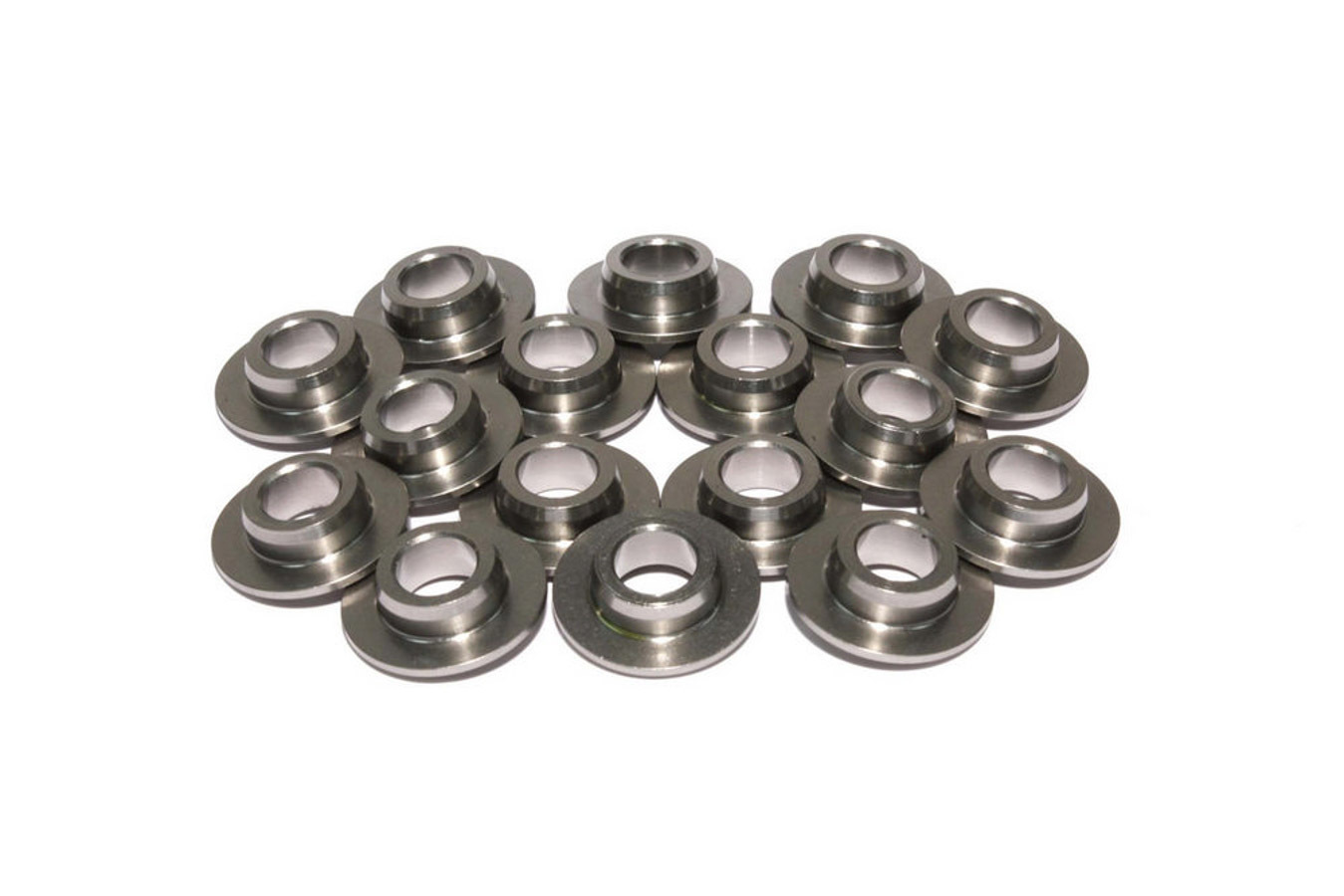 550-16 LS Steel Valve Spring Retainers For Beehive Springs – 7 Degree, 8mm Valve | Set Of 16
