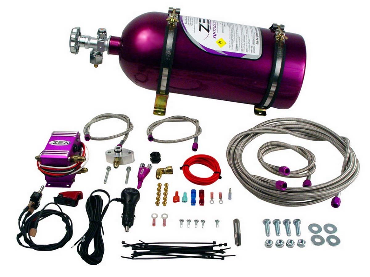 Nitrous Oxide System - Wet - 75-175 HP - 10 lb Bottle - Purple - GT - Ford Mustang 2005-10 - Kit