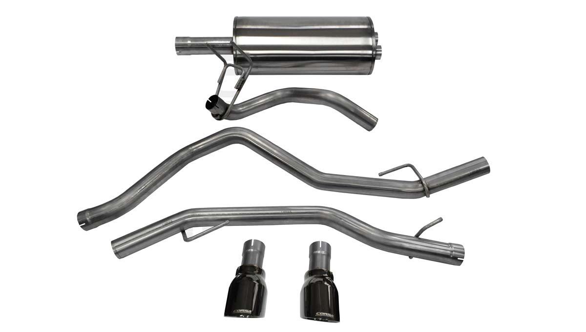 Corsa 09-18 Dodge Ram 1500 4.7L/5.7L V8 Quad/Crew Cab/Short Bed Black Dual Rear Exit Cat-Back Exhaus thumbnail 8