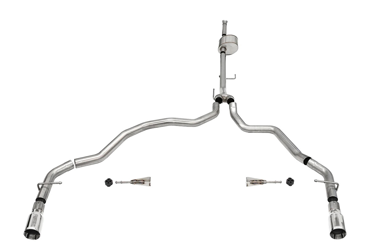 Corsa 2021-2025 Ford F-150 SuperCab/6.5in Bed 5.0L V8 Xtreme Cat-Back Dual Rear Exit-Polished thumbnail 5