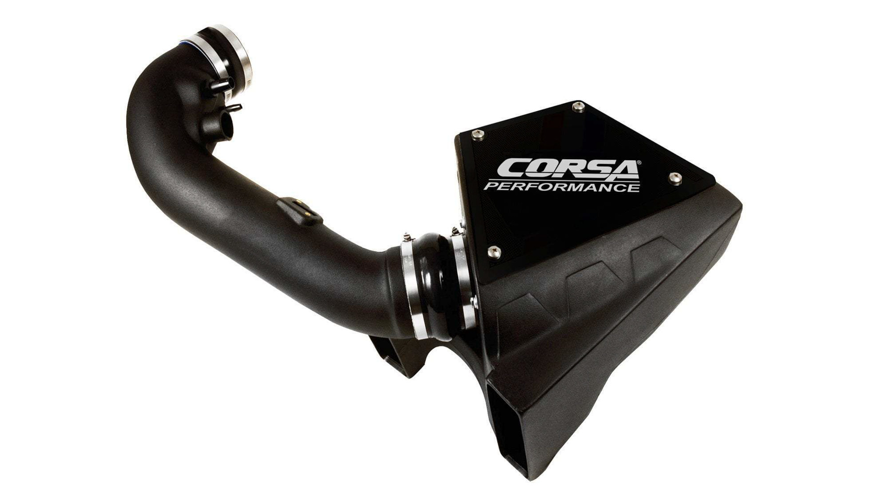 Corsa Performance  49750 Air Induction System, MaxFlow, Closed Box, Reusable Oiled Filter, Plastic, Black, Ford Coyote, Ford Mustang 2011-14, Kit
