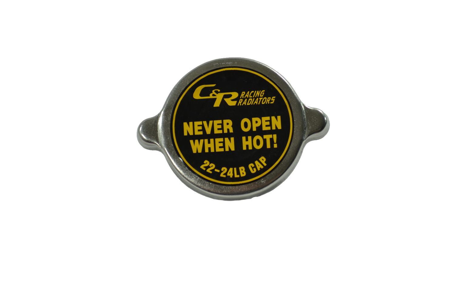 C&R Racing 50-00002 Radiator Cap, 22-24 lb, Round, Steel, Zinc Oxide, 32 mm Radiator Necks, Each