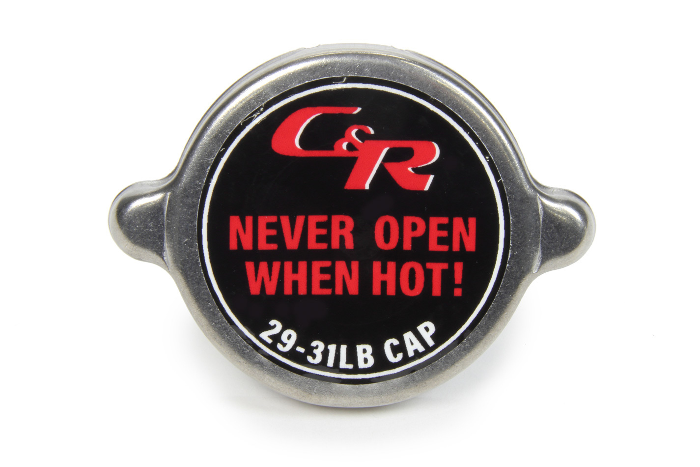 C&R Racing 50-00003 Radiator Cap, 29-31 lb, Round, Steel, Zinc Oxide, Standard Radiator Necks, Each