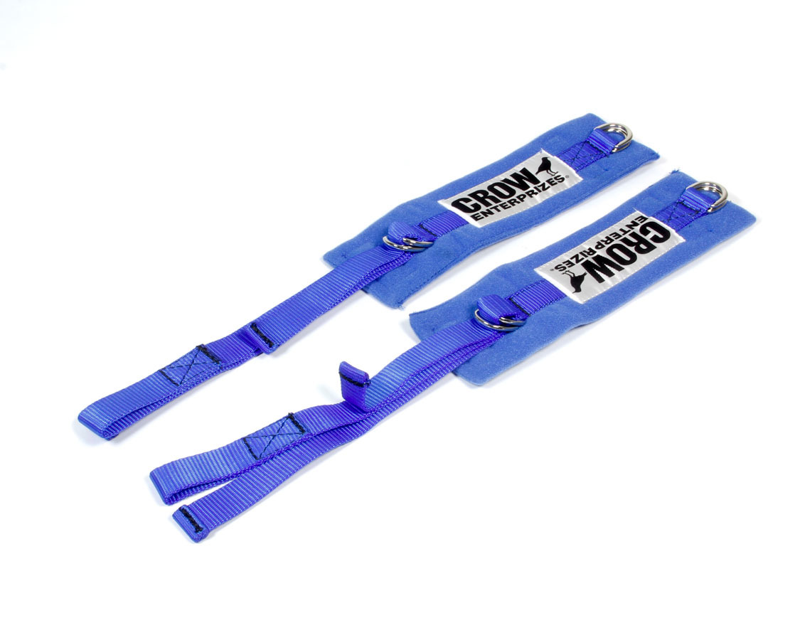 Arm Restraint Harness - SFI 3.3 - Individual Straps - 3 in Wide Cuffs - Blue - Pair