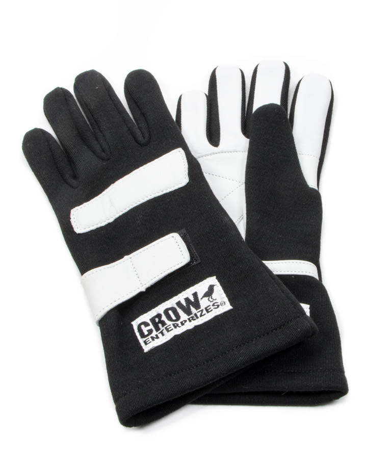 Driving Gloves - SFI 3.3/5 - Double Layer - Nomex - Black - Small - Pair