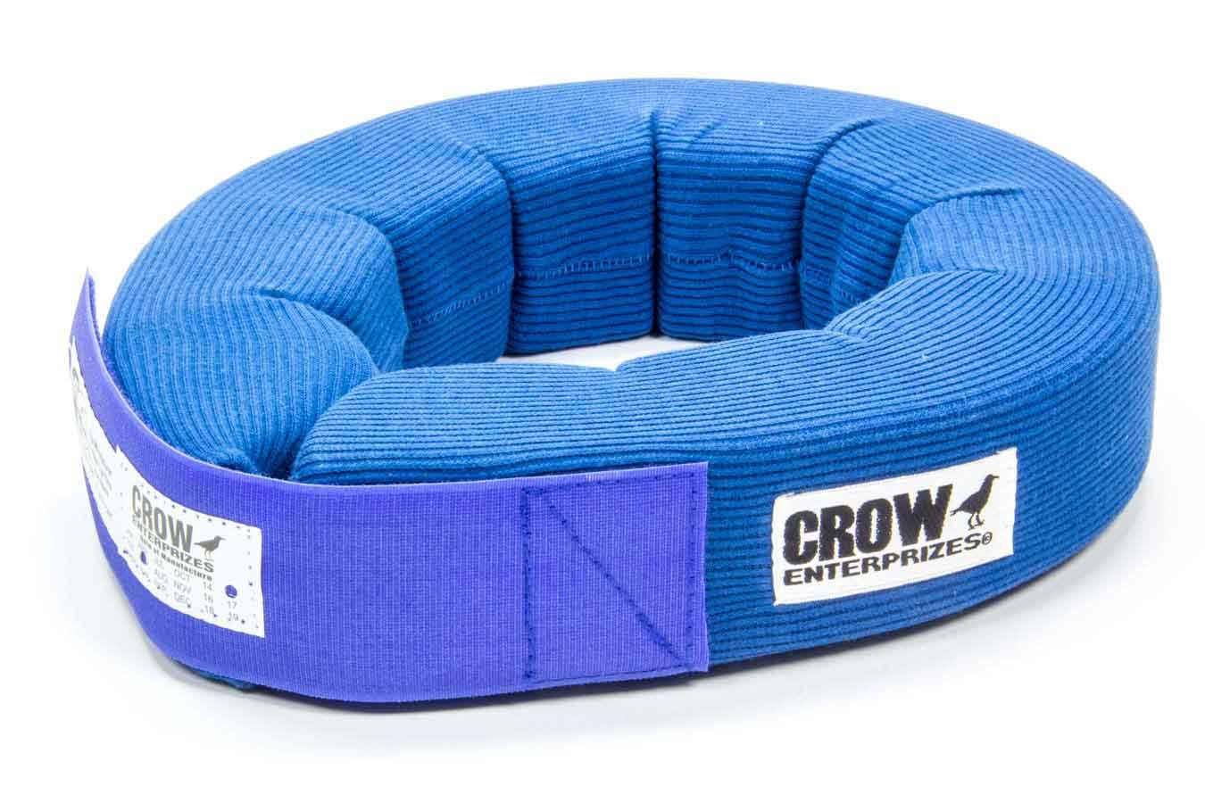 Crow Safety 20163 Neck Support, 360 Degree, SFI 3.3, Padded, Fire Retardant Cotton Cover, Blue, Each