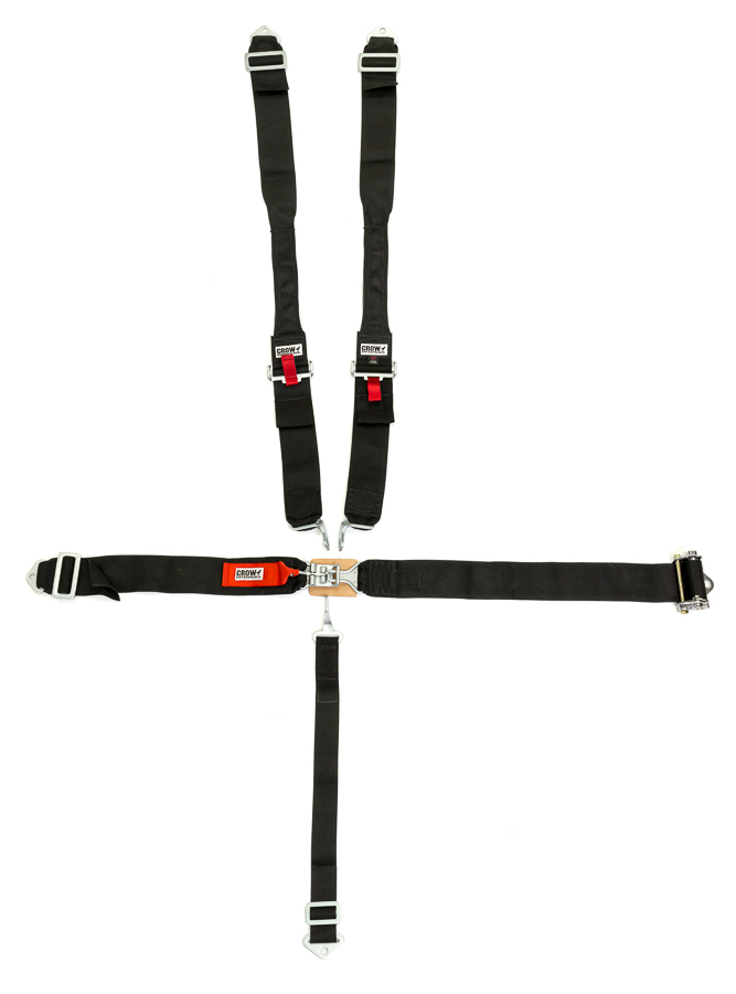 Crow Safety 40074L - Ratchet Belts 3in Latch And Link Bolt In Black