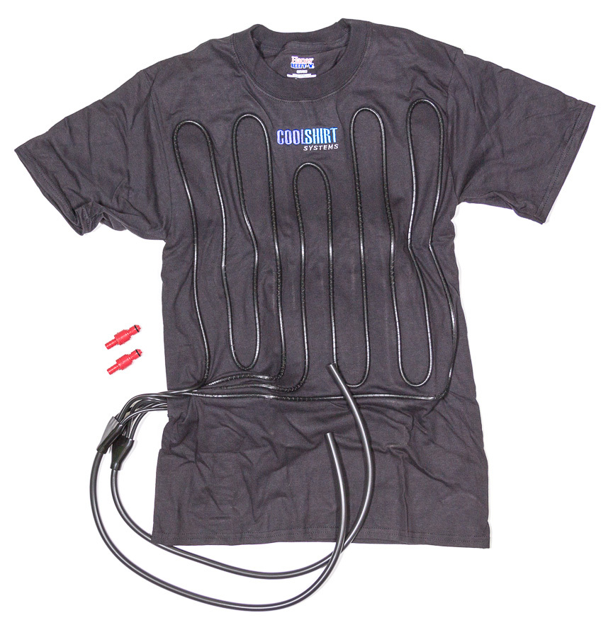 Cool Shirt 1012-2022 Cooling Shirt, CoolShirt, Kink Free Water Tubing, Cotton, Short Sleeve, Black, Small, Each