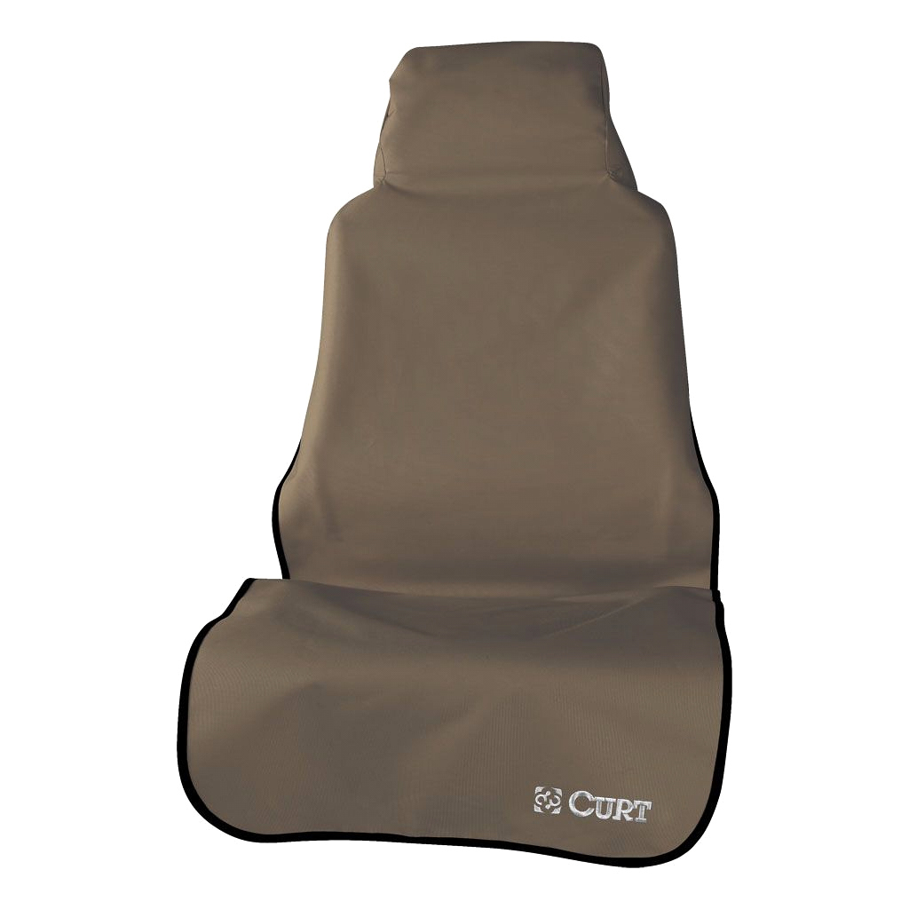 Curt Manufacturing Seat Covers 18502 Cover, Defender 58" X 23" Removable Waterproof Brown Bucket Cover thumbnail 2