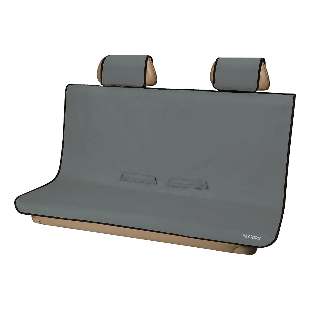 Curt Manufacturing Seat Covers 18510 Cover, Defender 58" X 55" Removable Waterproof Grey Bench Cover thumbnail 2