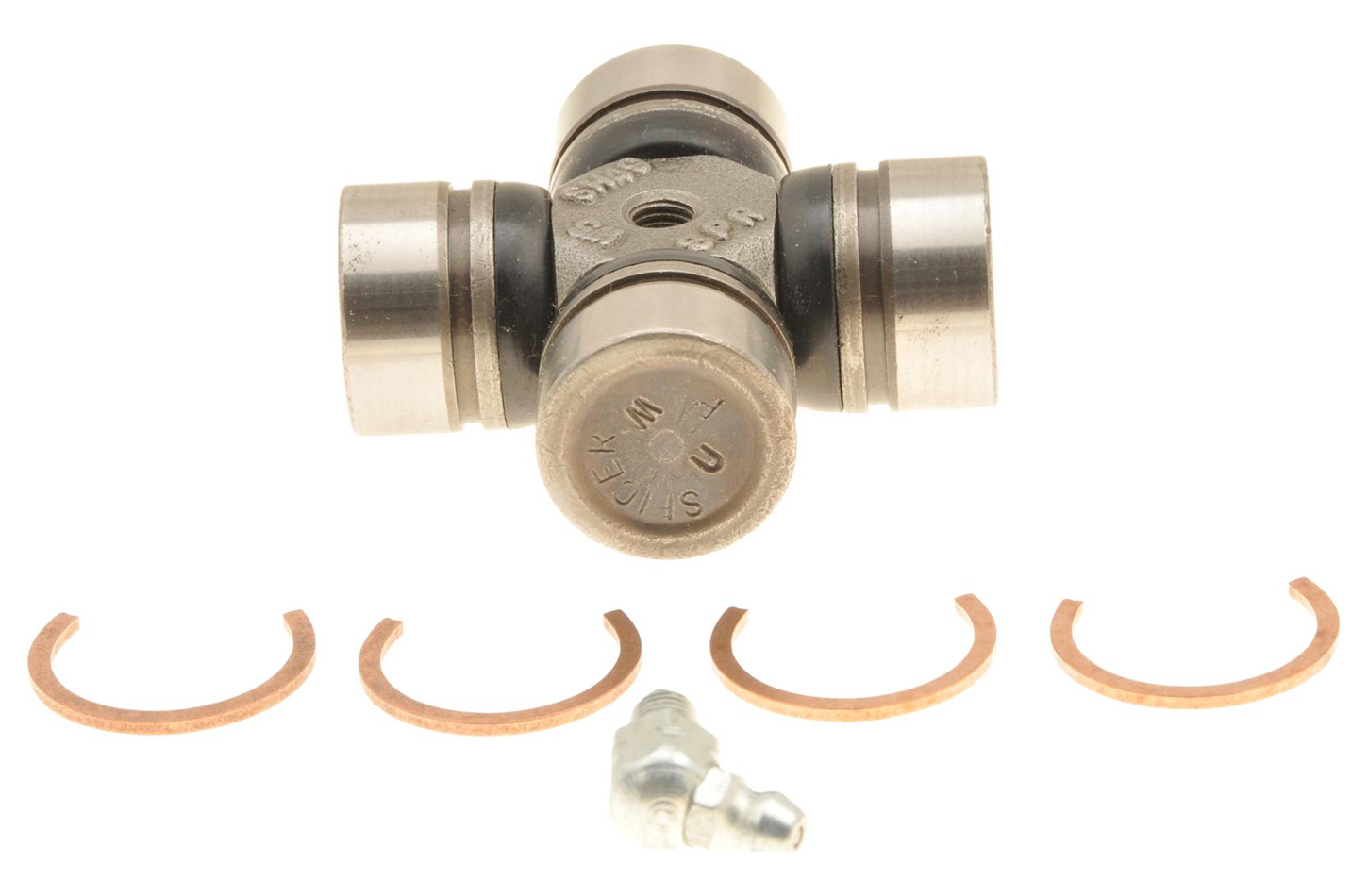 Dana-Spicer 5-170X - Universal Joint, 1000 Series, 0.938 in Bearing Caps, Clips Included, Greasable, Steel, Natural, Each