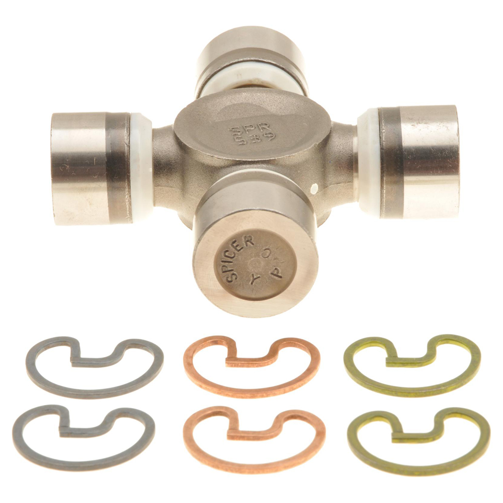 Dana-Spicer 5-7439X - Universal Joint, 1310 Series, 1.125 in Bearing Caps, Clips Included, Steel, Natural, Each