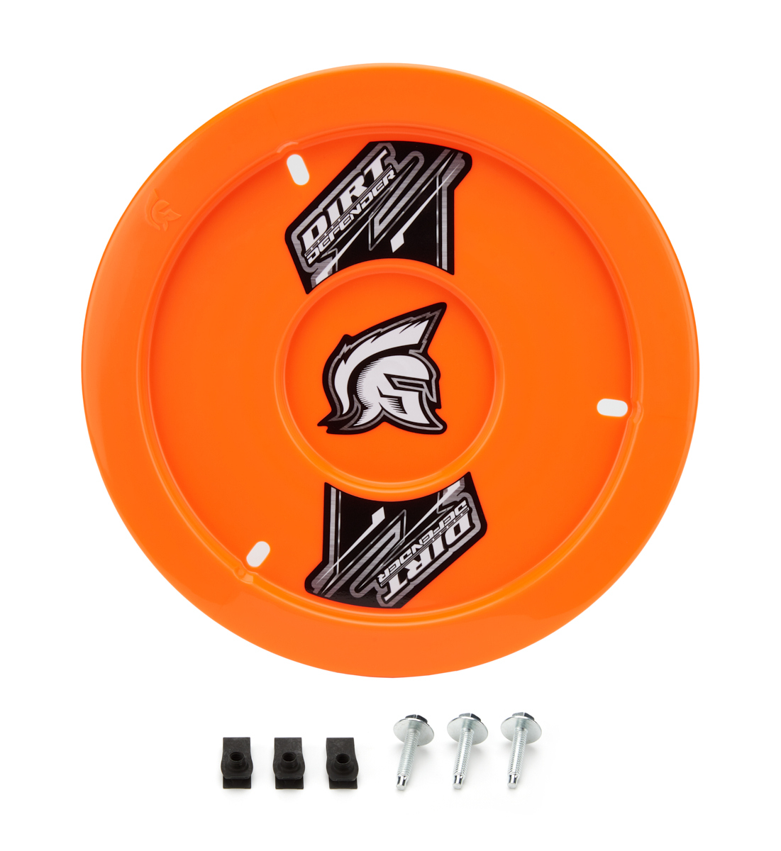 Dirt Defender 10060-2 Mud Cover, Gen II, Bolt-On, Hardware Included, Cover Only, Plastic, Fluorescent Orange, 15 in Wheels, Each