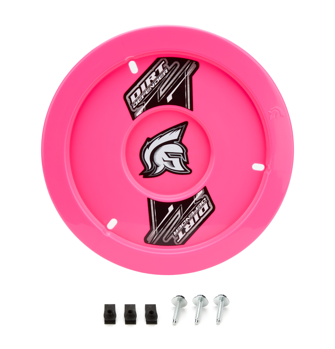 Dirt Defender 10070-2 Mud Cover, Gen II, Bolt-On, Hardware Included, Cover Only, Plastic, Fluorescent Pink, 15 in Wheels, Each