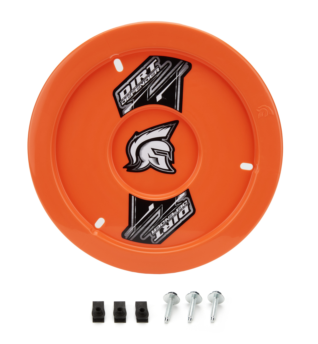 Dirt Defender 10090-2 Mud Cover, Gen II, Bolt-On, Hardware Included, Cover Only, Plastic, Orange, 15 in Wheels, Each