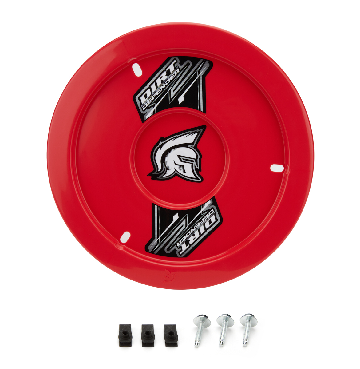 Dirt Defender 10120-2 Mud Cover, Gen II, Bolt-On, Hardware Included, Cover Only, Plastic, Red, 15 in Wheels, Each