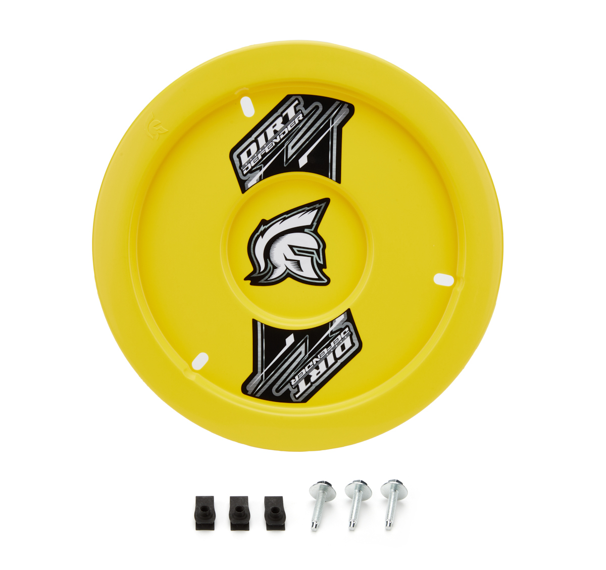 Dirt Defender 10140-2 Mud Cover, Gen II, Bolt-On, Hardware Included, Cover Only, Plastic, Yellow, 15 in Wheels, Each