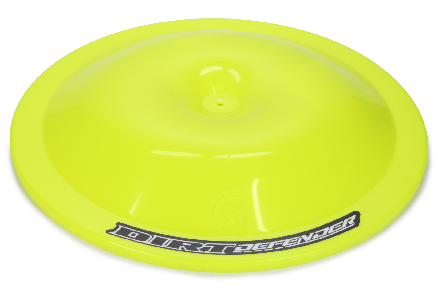Dirt Defender 5007 Air Cleaner Lid, 14 in Round, Dirt Defender Logo, Plastic, Neon Yellow, Each