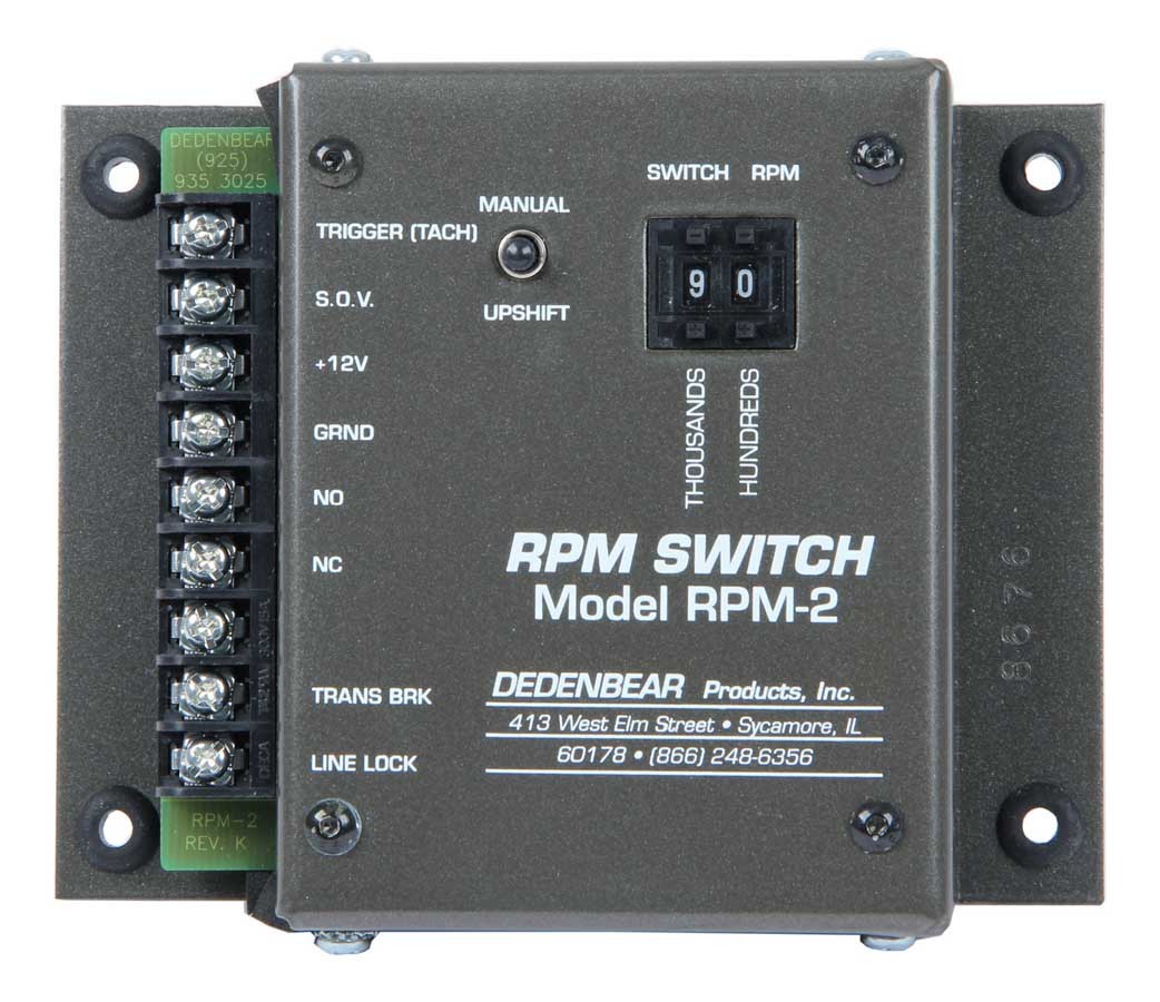 Dedenbear RPM2 RPM Activated Switch, Adjustable, 100 RPM Increments, Analog, Each