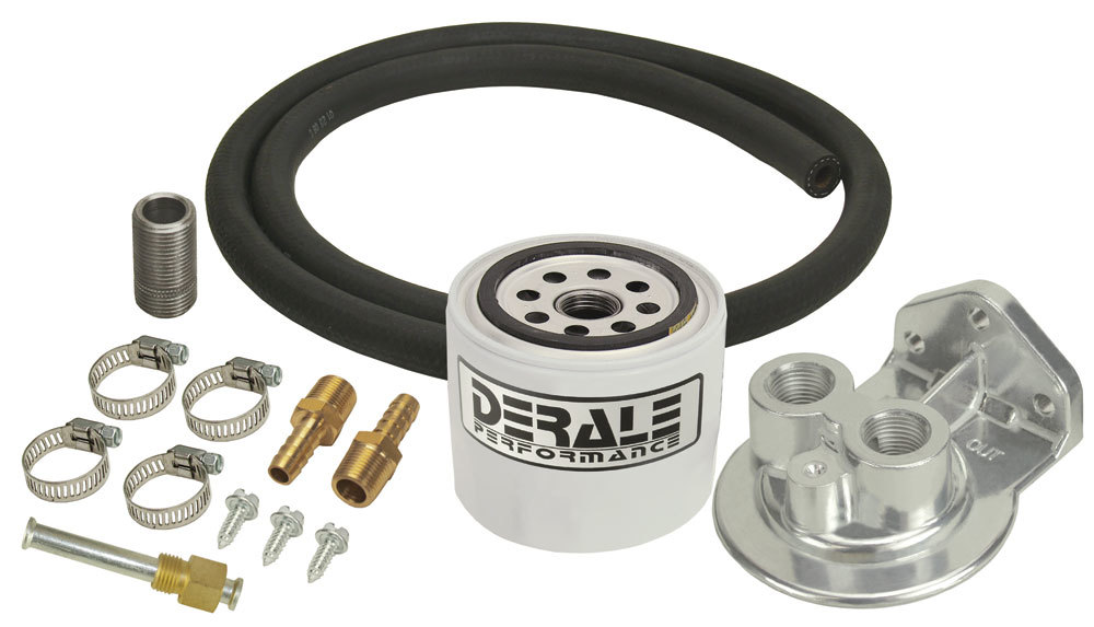 Derale 13090 Transmission Filter, Remote, Filter / Fittings / Hose / Mount, Universal, Kit