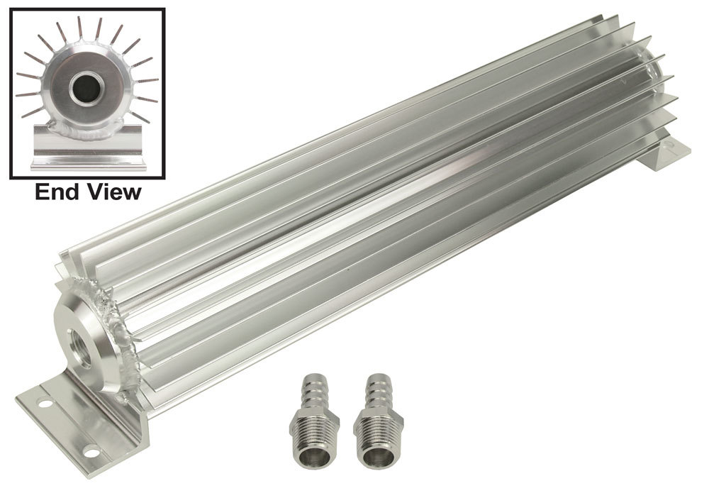 Derale Heat Sink Fluid Coolers 13250 Cooler, Transmission, Sink, Aluminum, Natural, 3 in. x 12 in. x 3 in., Each thumbnail 2