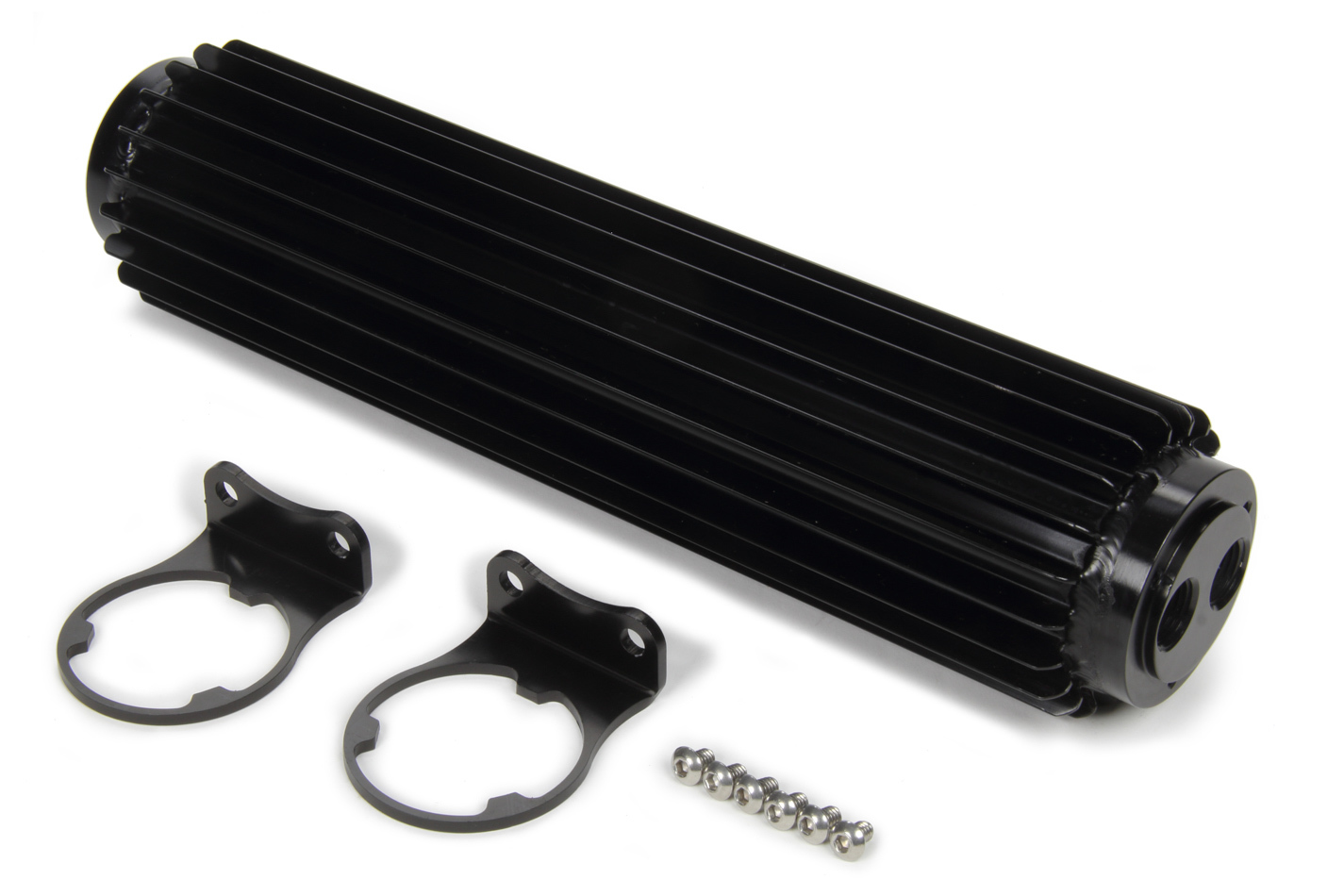 Derale Heat Sink Fluid Coolers 13280 Cooler, Type, 2-Pass, Aluminum, 14.250 in. x 1.375. x 3.25 in., 3/8 in. NPT, Inlet, Outlet, Each thumbnail 3