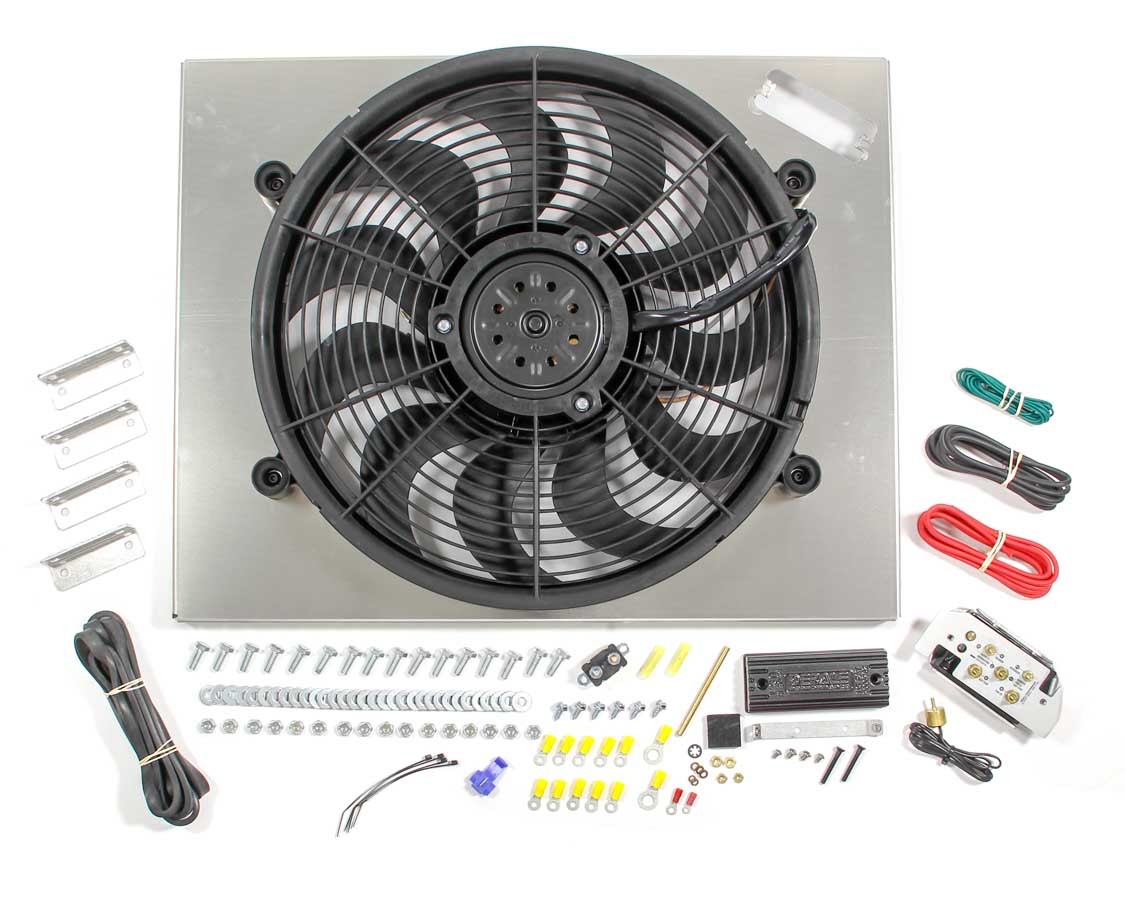 DERALE — DERALE PWM Single RAD Fan/ Aluminum Shroud Assembly