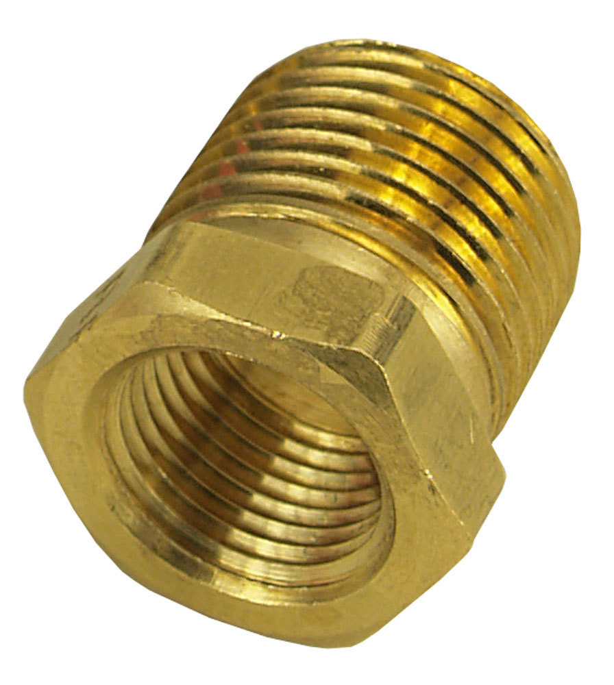 Derale 98452 Fitting, Adapter, 1/2 in NPT Male to 3/8 in NPT 1 2 To 3 8 Male Reducer