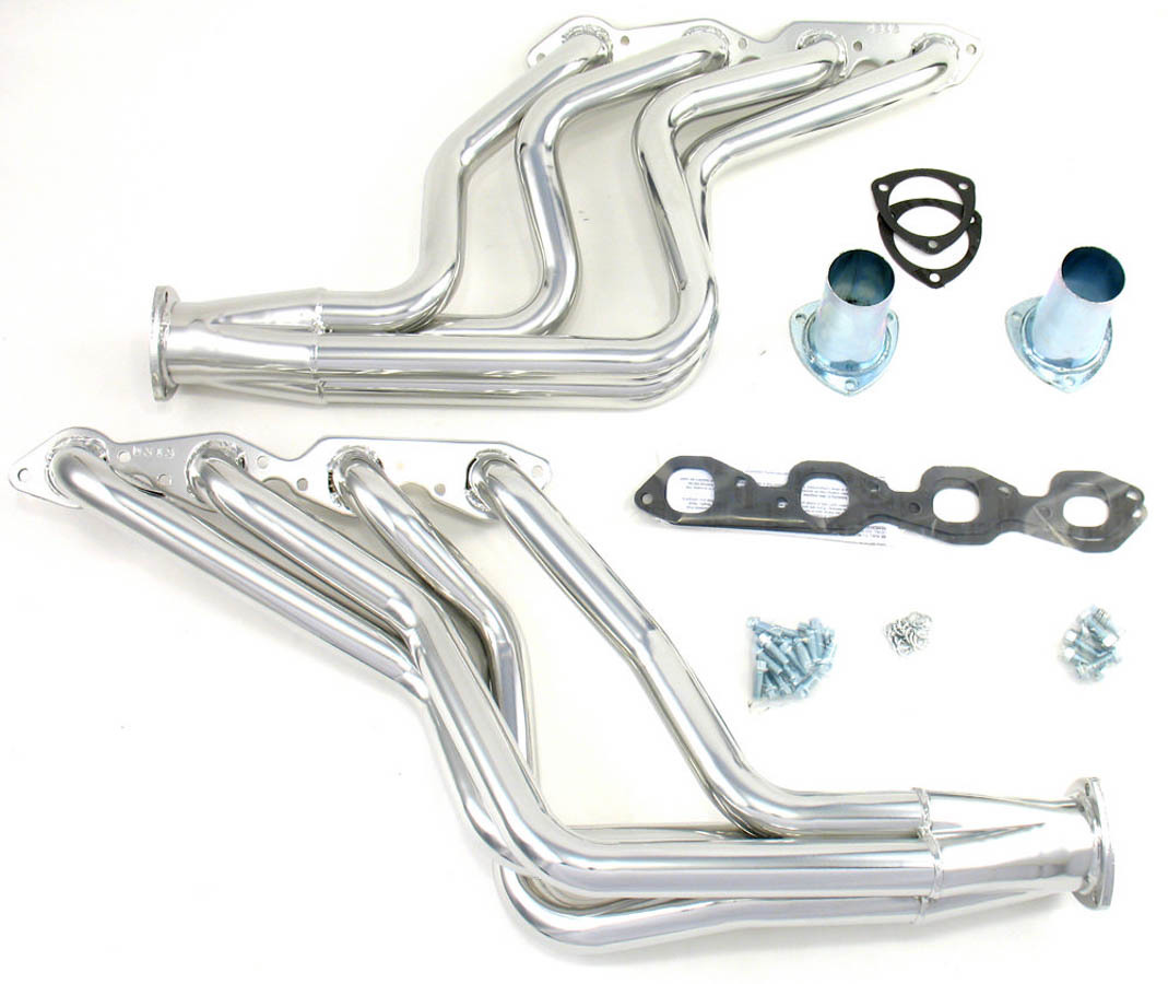Dougs Headers D313 Headers, Full Length, 1-3/4 in Primary, 3 in Collector, Steel, Ceramic, Big Block Chevy, Various GM Applications, Kit