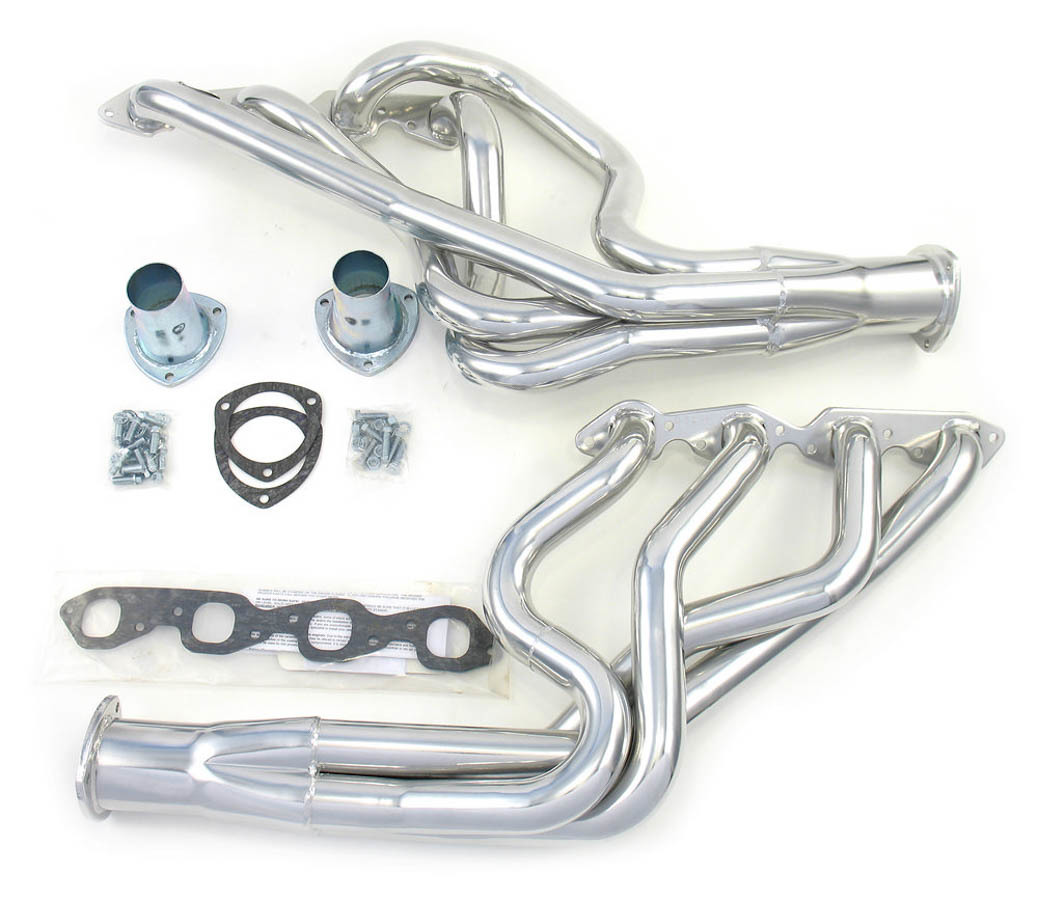 Dougs Headers D320 Headers, Full Length, 2 in Primary, 3-1/2 in Collector, Steel, Ceramic, Big Block Chevy, GM F-Body 1967-69 / X-Body 1968-74, Pair