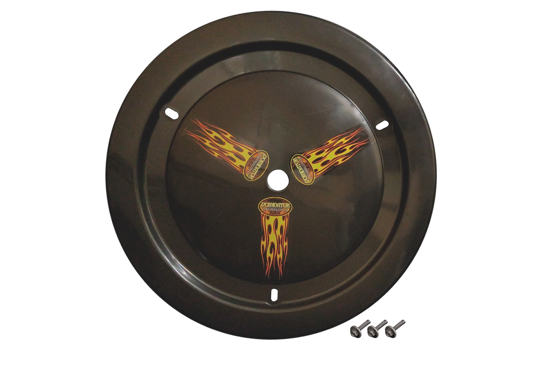 DOMINATOR RACE PRODUCTS — DOMINATOR RACE PRODUCTS Wheel Cover Bolt-On Black Real Style