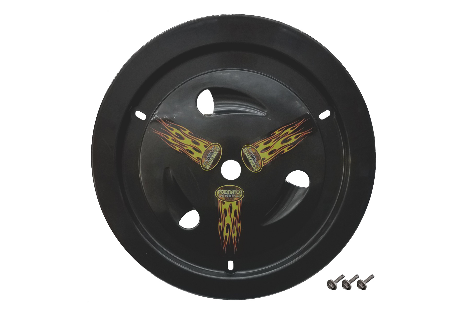 DOMINATOR RACE PRODUCTS — DOMINATOR RACE PRODUCTS Wheel Cover Bolt-On Black Real Style