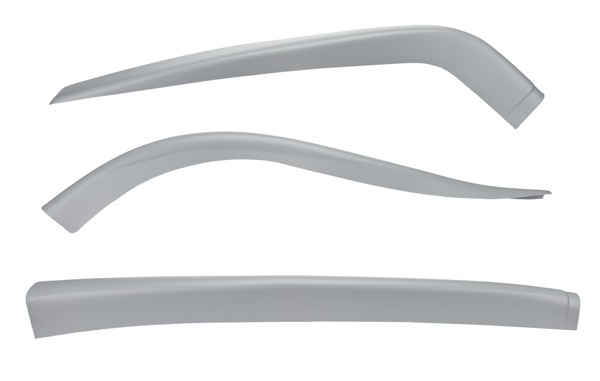 Air Valance - 3 Piece - Plastic - Gray - Dirt Late Model - Kit