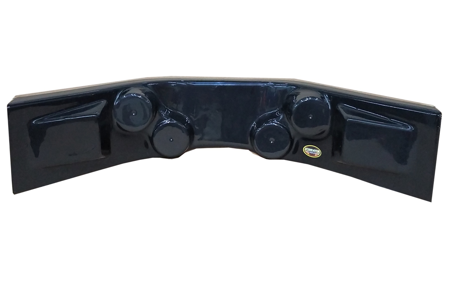 Dash Panel Curved Black 30in w x 12in d x 6.5in