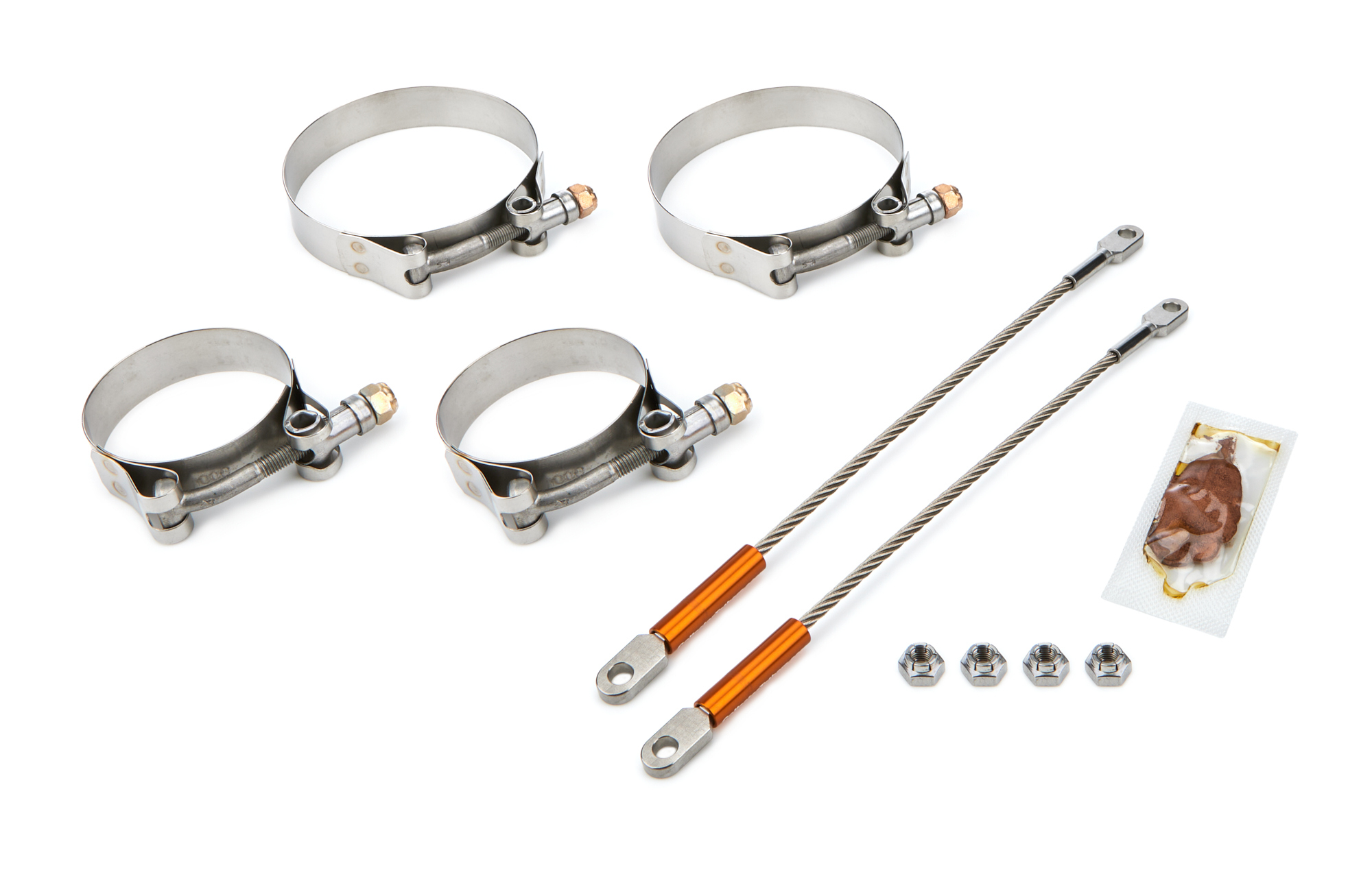 DRAG RACE SOLUTIONS — DRAG RACE SOLUTIONS 10in Premium Tether Set 2.250 Pri/3.500 Clamp