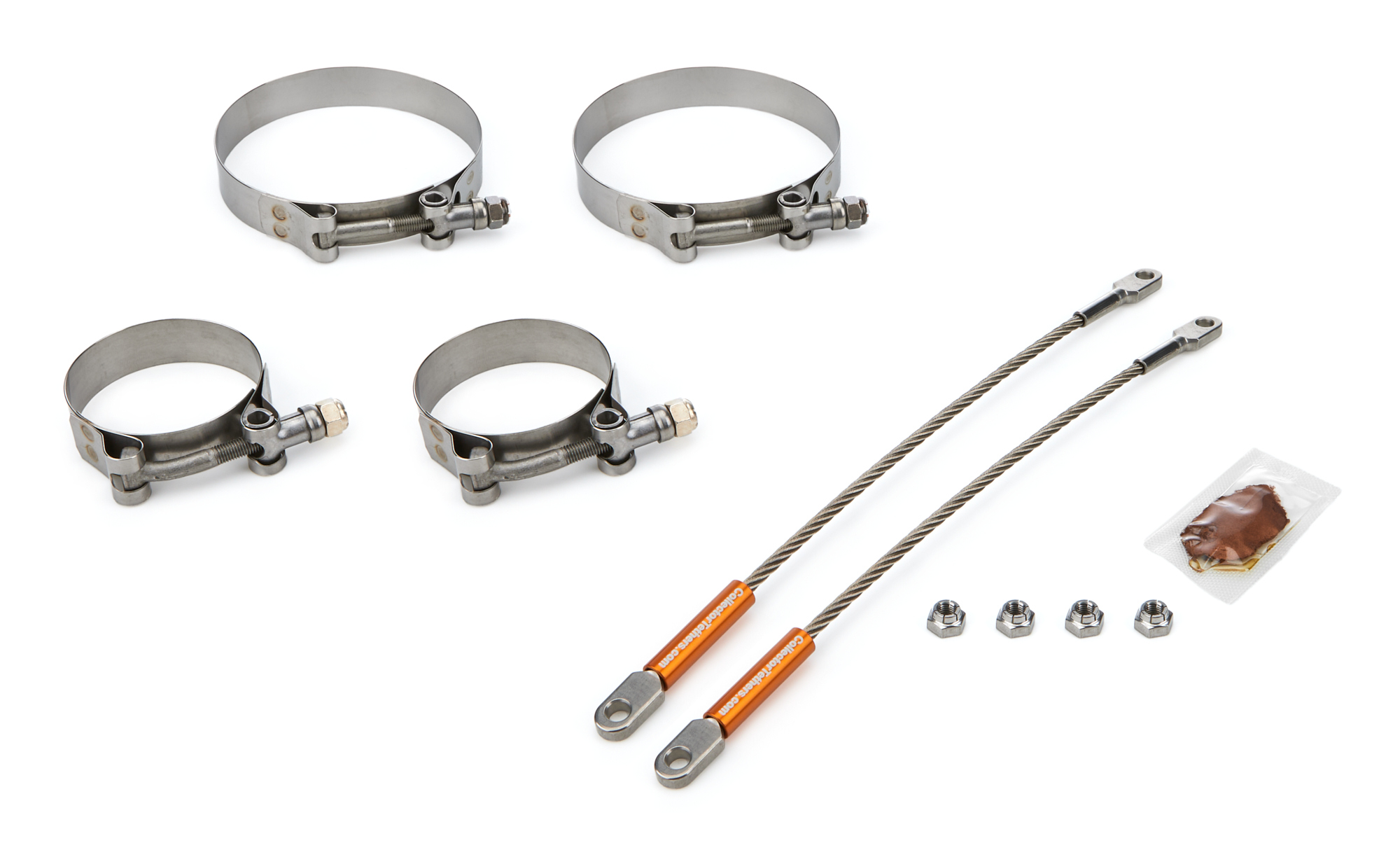 DRAG RACE SOLUTIONS — DRAG RACE SOLUTIONS 10in Premium Tether Set 2.375 Pri/4.000 Clamp