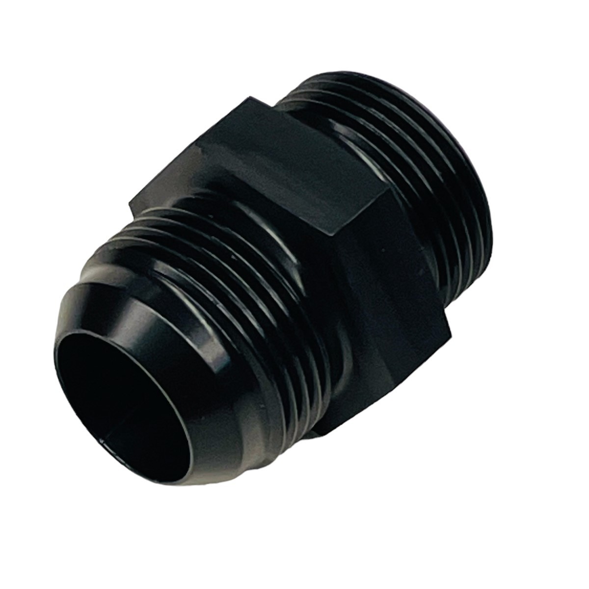 DRAG RACE SOLUTIONS — DRAG RACE SOLUTIONS O-Ring Boss to Male AN 16-ORB to 16AN Black