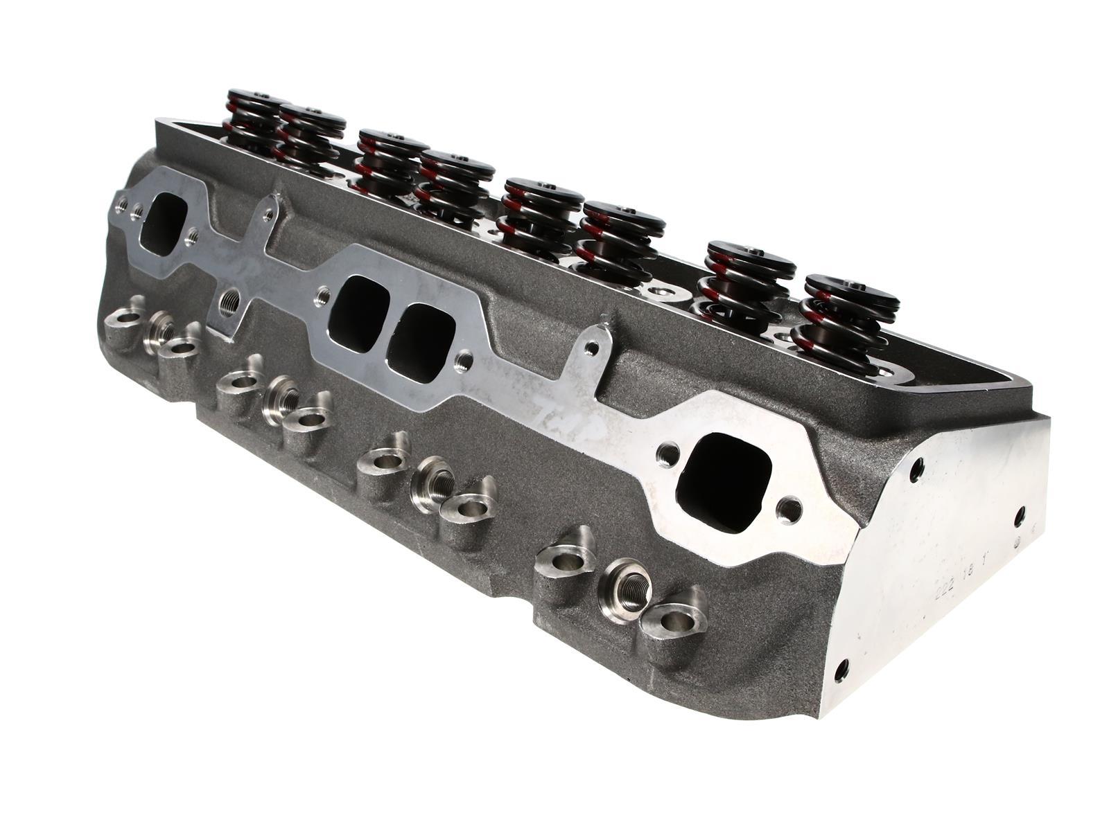 Dart 126422 Cylinder Head, SHP, Assembled, 2.020 / 1.600 in Valve, 200 cc Intake, 72 cc Chamber, 1.437 in Springs, Straight Plug, Aluminum, Small Block Chevy, Each