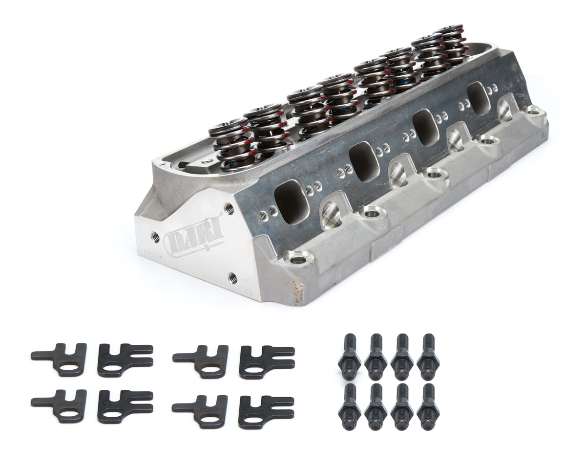 Dart 128325 Cylinder Head, SHP, 2.050 in / 1.600 in Valve, 205 cc Intake, 62 cc Chamber, 1.437 in Springs, Angle Plug, Aluminum, Small Block Ford, Each