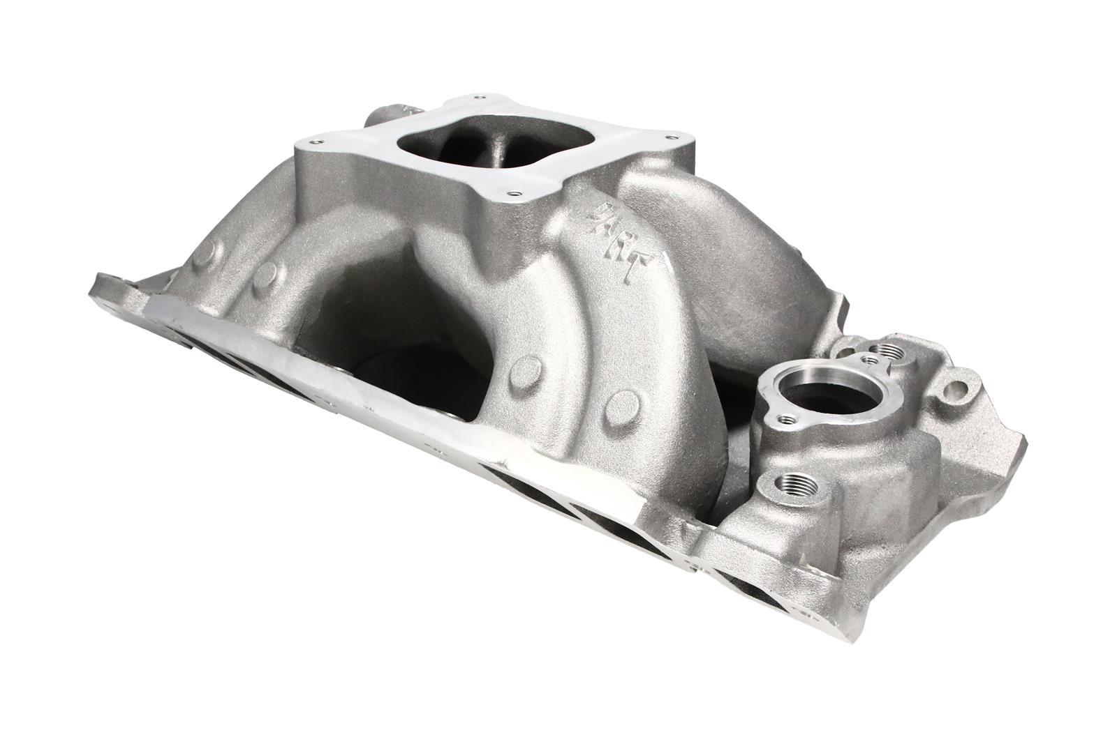 Dart Single Plane Intake Manifolds 41115000 Manifold, Plane, Aluminum, Natural, Square Bore Flange, Chevy, Rectangular Port, Tall Deck, Each thumbnail 9