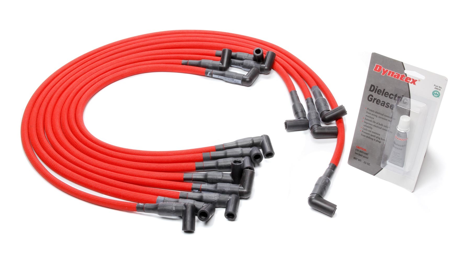 Performance Distributors C9052RD Spark Plug Wire Set, Livewires, Spiral Core, 10 mm, Red, 90 Degree Plug Boots, HEI Style Terminal, GM V8, Kit