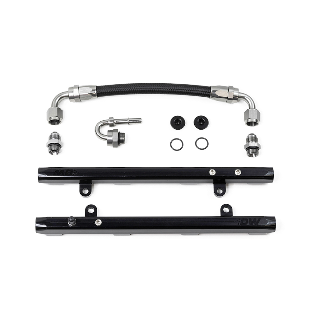Holley 534203 Fuel Rail, HiRam, Aluminum, Black Anodized,