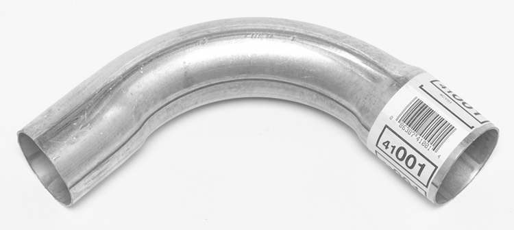 Dynomax 41001 Exhaust Bend, 90 Degree, 2 in Diameter, 4 in Radius, 6-3/4 x 6-3/8 in Legs, 16 Gauge, Steel, Aluminized, Each