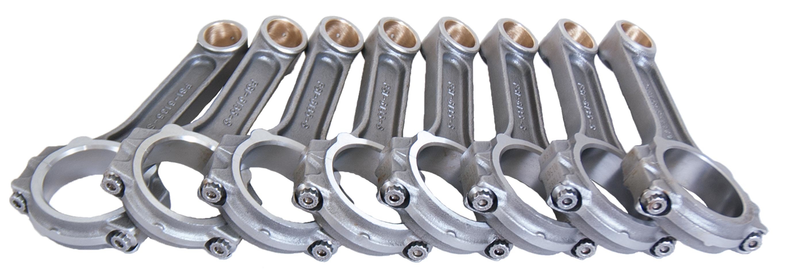 Eagle FSI6135 - Connecting Rod, I Beam, 6.135 in Long, Bushed, 7/16 in Cap Screws, Forged Steel, Big Block Chevy, Each