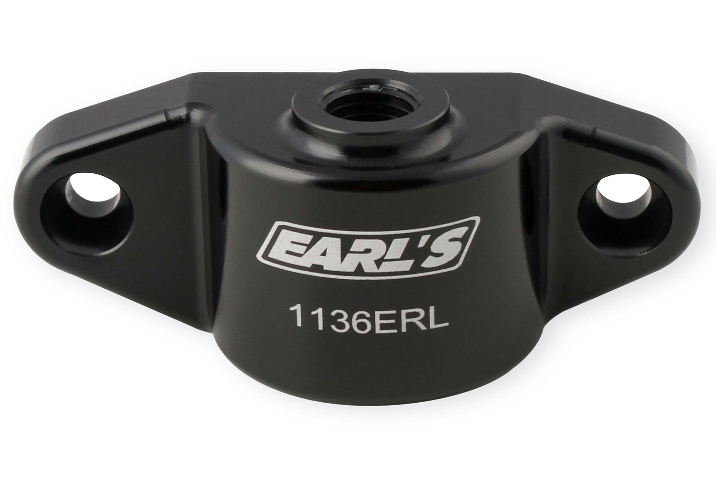 Earls 1136ERL Oil Filter Adapter, Blockoff, Bolt-On, 1/8 in NPT Female Inlet, Aluminum, Black Anodized, GM GenV LT-Series, Kit