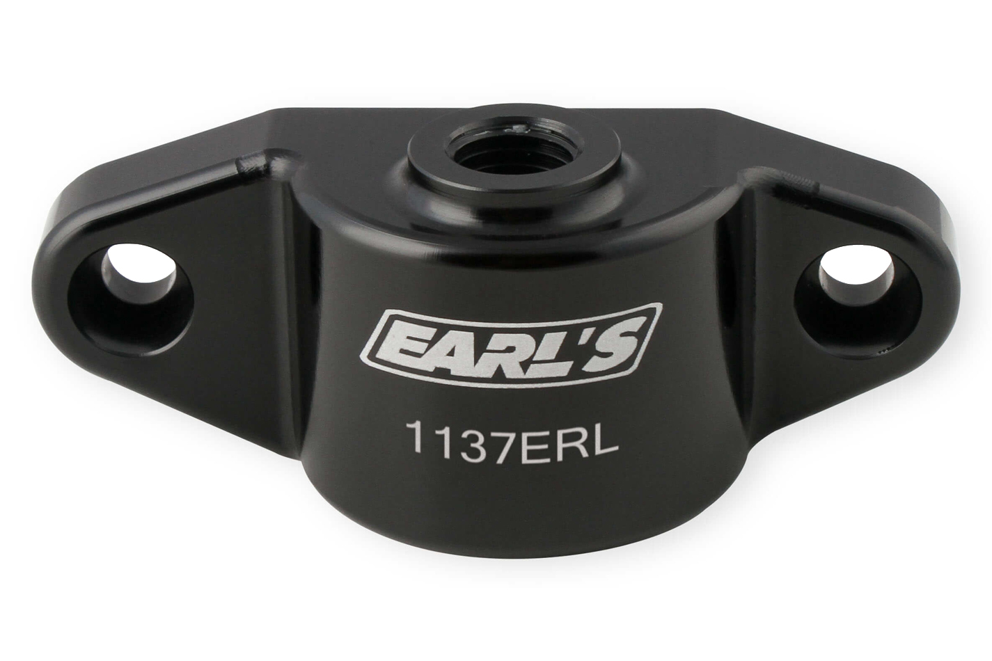 Earls 1137ERL Oil Filter Adapter, Blockoff, Bolt-On, 1/8 in NPT Female Inlet, Aluminum, Black Anodized, GM GenV LT-Series, Kit
