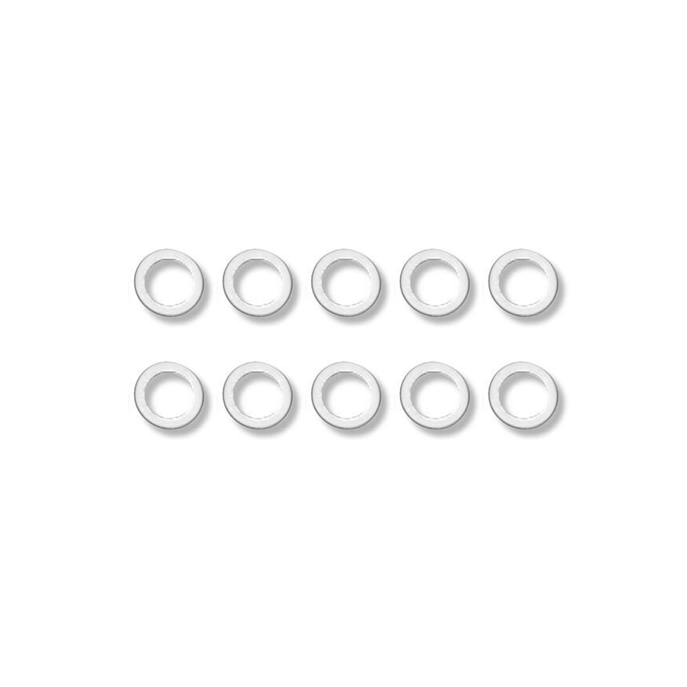 Earls 177004ERL Crush Washer, 4 AN, 7/16 in ID, Aluminum, Set of 10