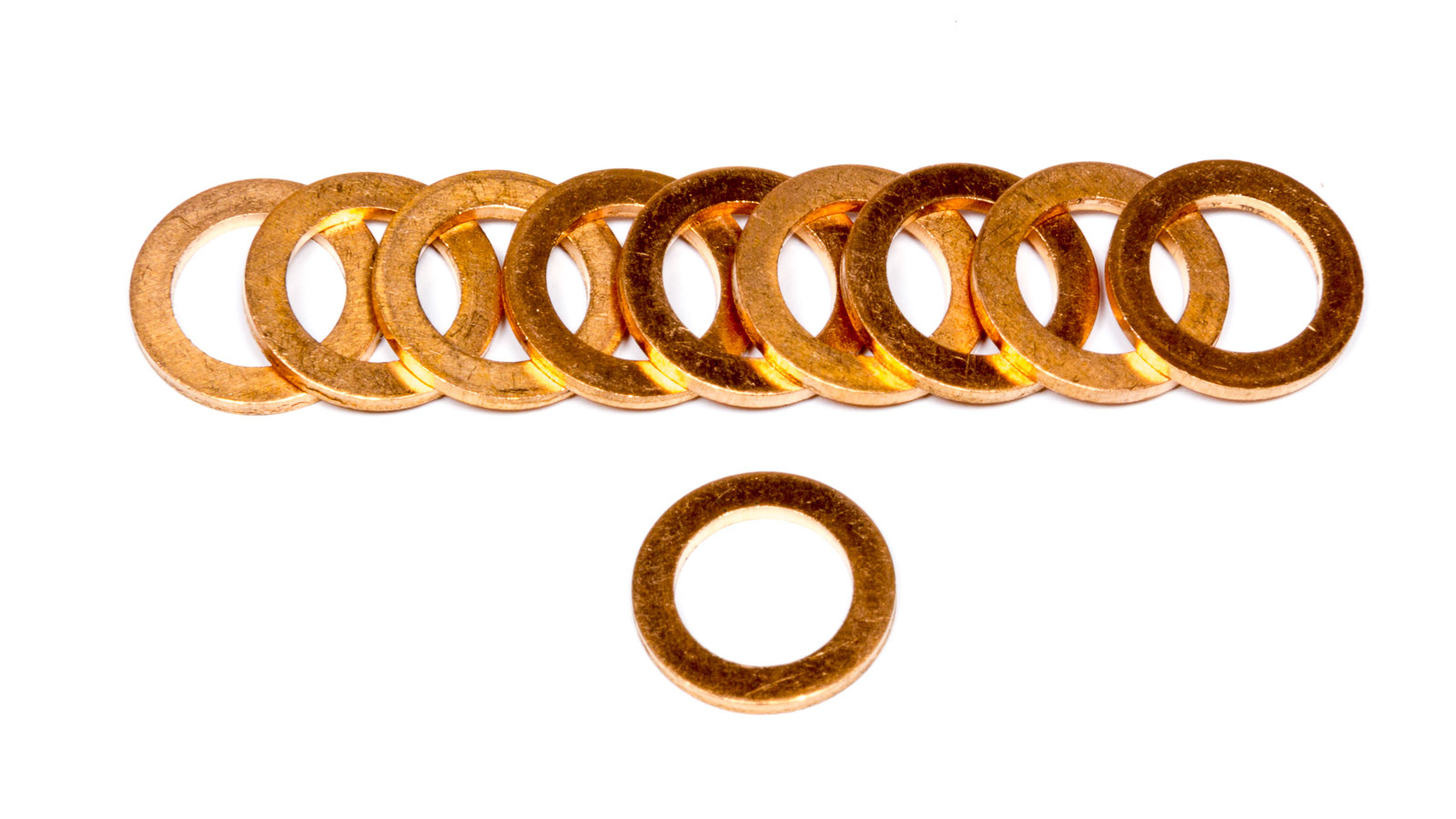 Earls 177101ERL Crush Washer, 10 mm, Copper, Set of 10