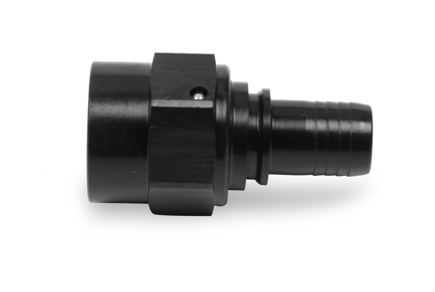 Earls 680106ERL Fitting, Hose End, Ultra-Pro, Straight, 6 AN Hose Barb to 6 AN Female, Aluminum, Black Anodized, Each